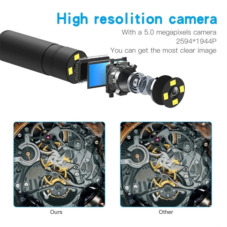 F230 IP68 Waterproof Autofocus WIFI Endoscope Inspection Camera, Length: 2m, Len