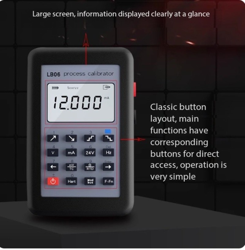 LB06/02 4-20mA Signal Generator/0-10V/mV/Thermocouple/Signal Source Calibrator