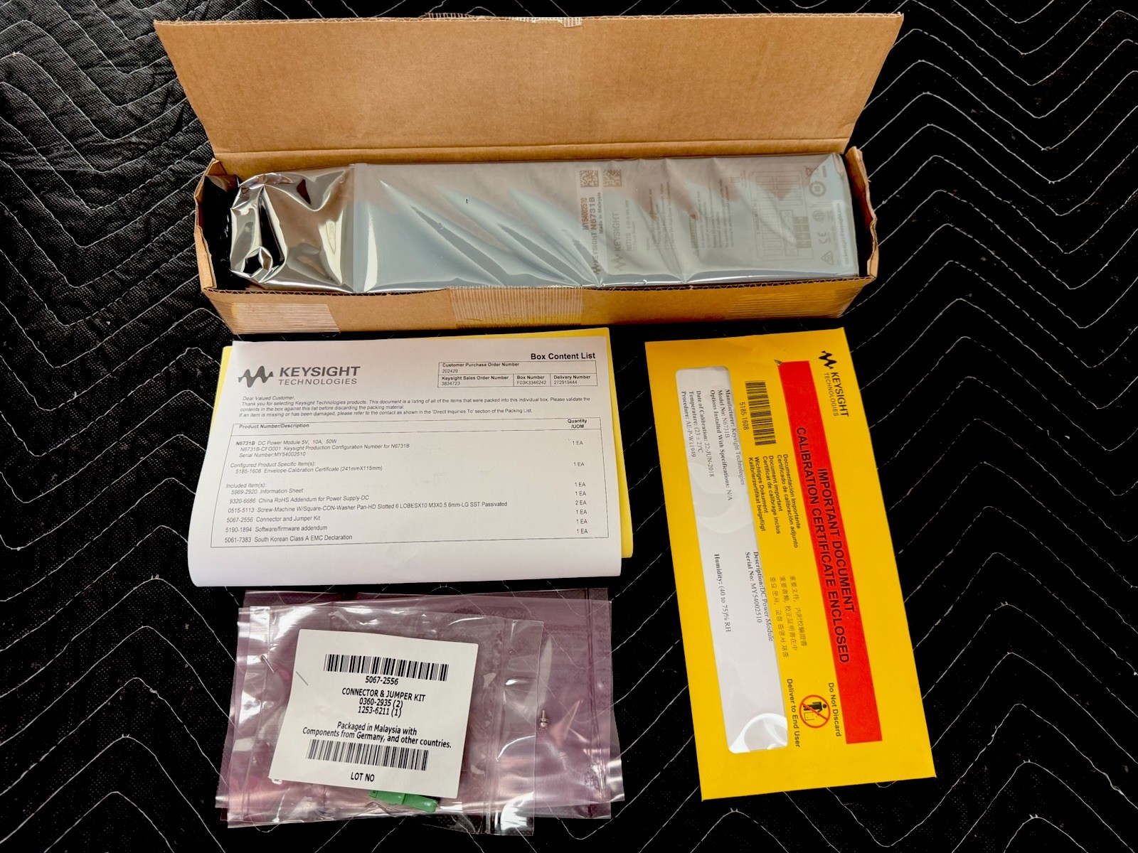 Keysight Technologies N6731B DC Power Supply Module 20V 5A 100W SMPS 1CH
