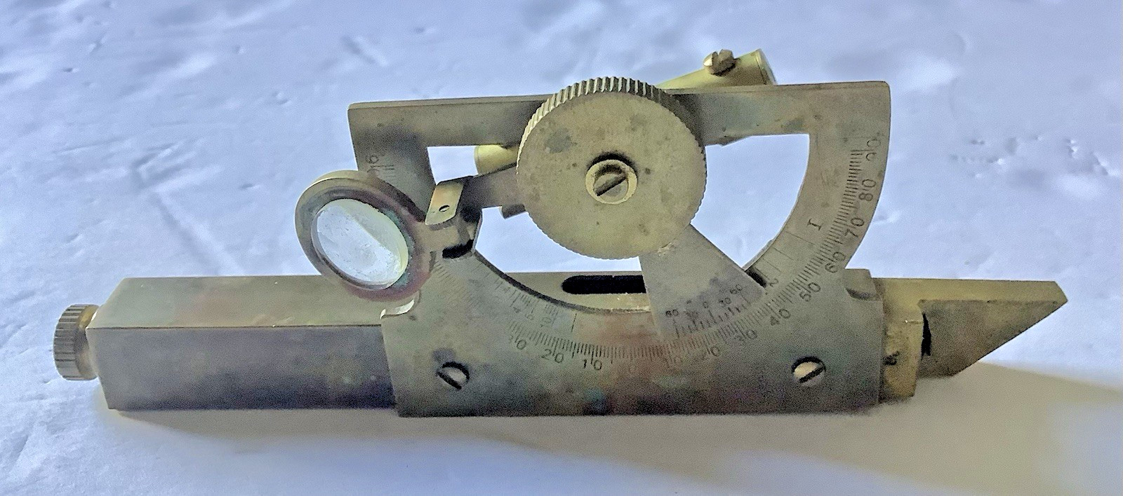 Antique CLINOMETER Surveyor Tool Brass Ross London1 1900’s