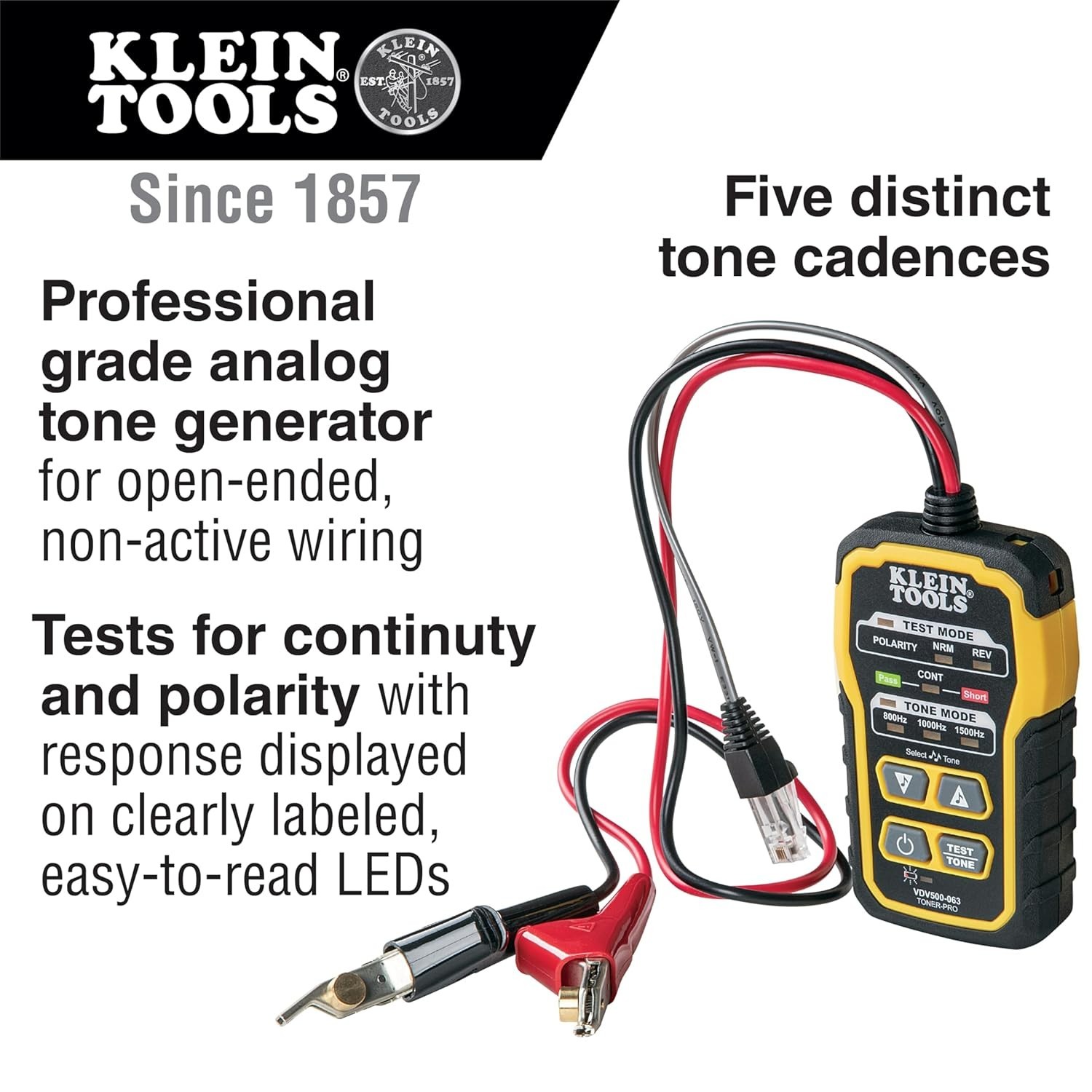 Accurate Wire Tracer with Noise-Reducing Headphone Jack – Continuity Tester Kit