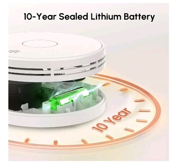 2x New Smoke Alarms 10 Years Battery Sealed Battery For Home,Business,Office,