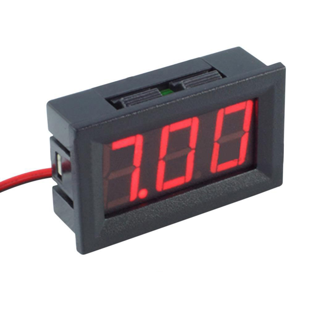 4.5-30V DC Two-Wire 0.56″ Red Green Blue Panel Mount Digital Voltage Voltmeter