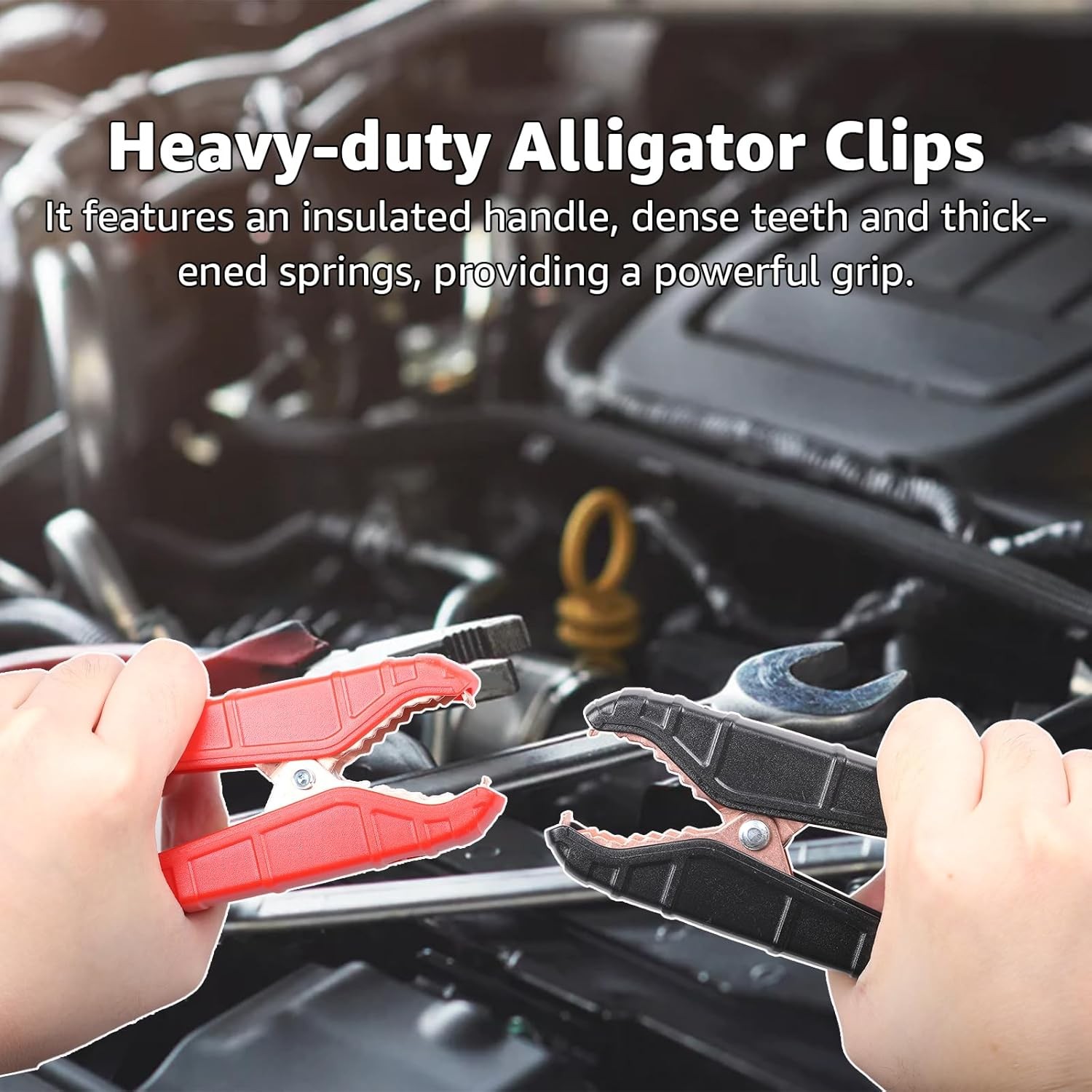 Jumper Cable Clamp with Adapter, Compatible with De. Walt 20V Battery Jump Start