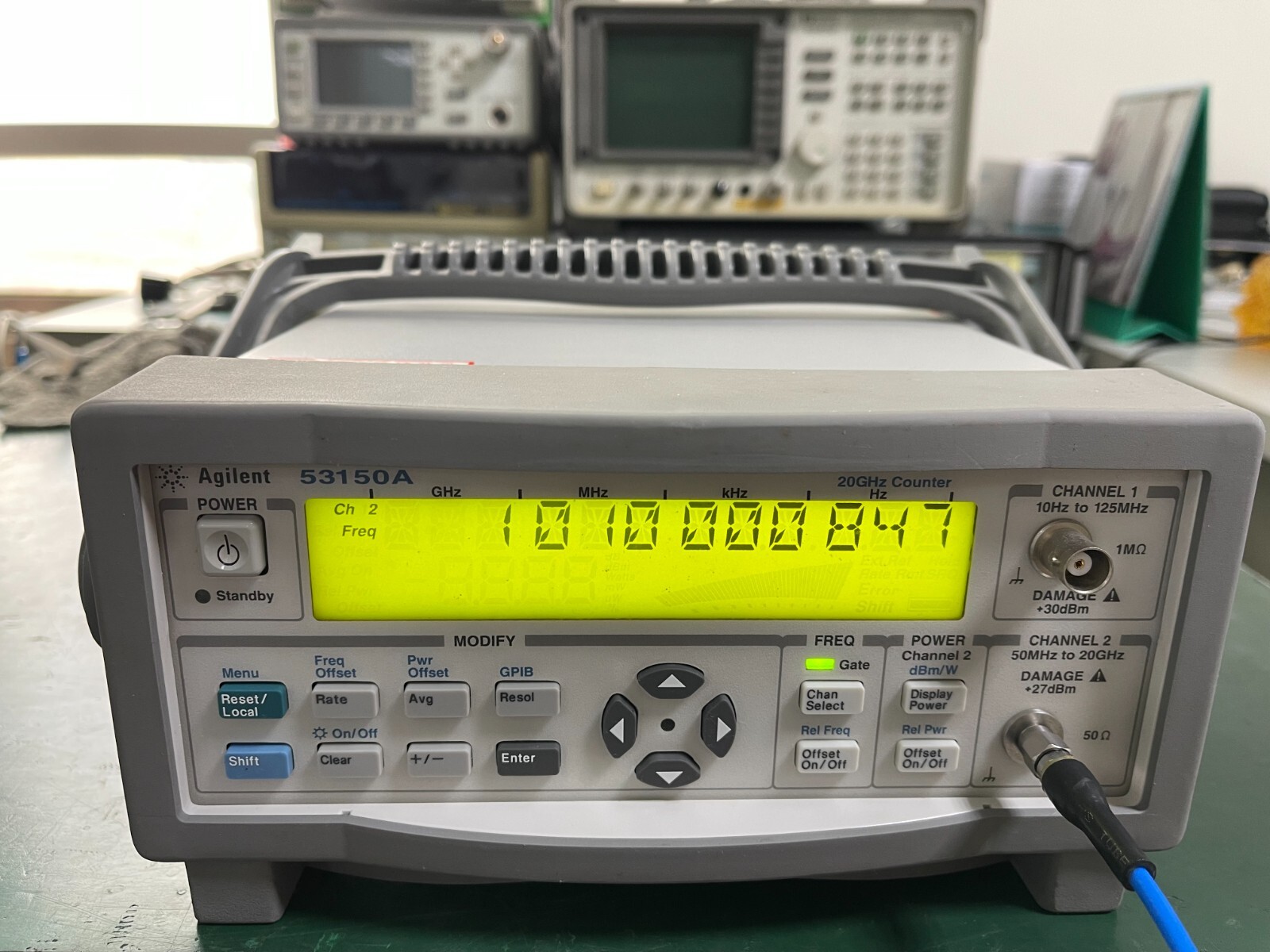 Agilent Keysight 53150A 10Hz-20GHz CW Microwave Frequency Counter _1096