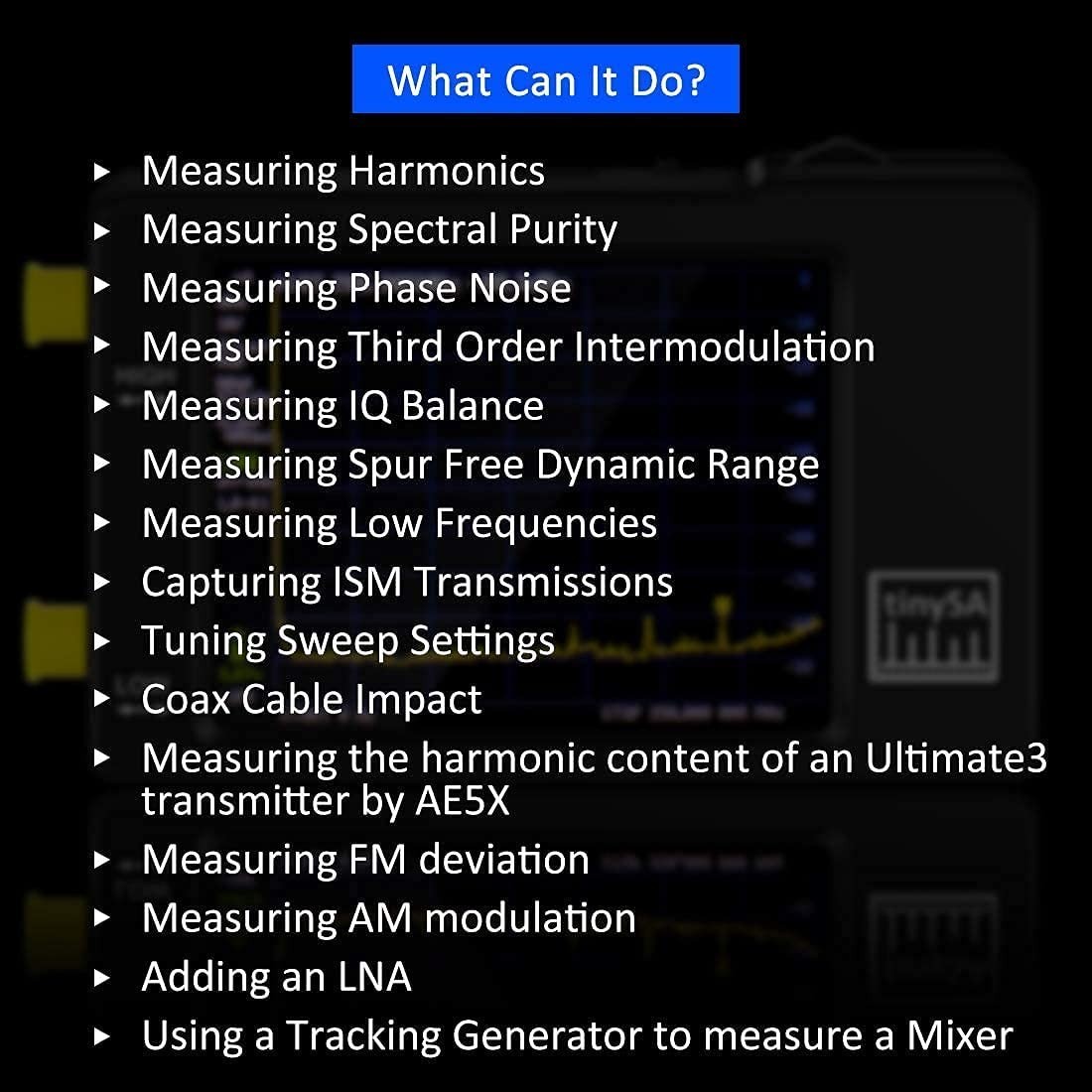 Handheld Frequency Analyzer Signal Generator 0.1MHz-960MHz Touchscreen RF Tool