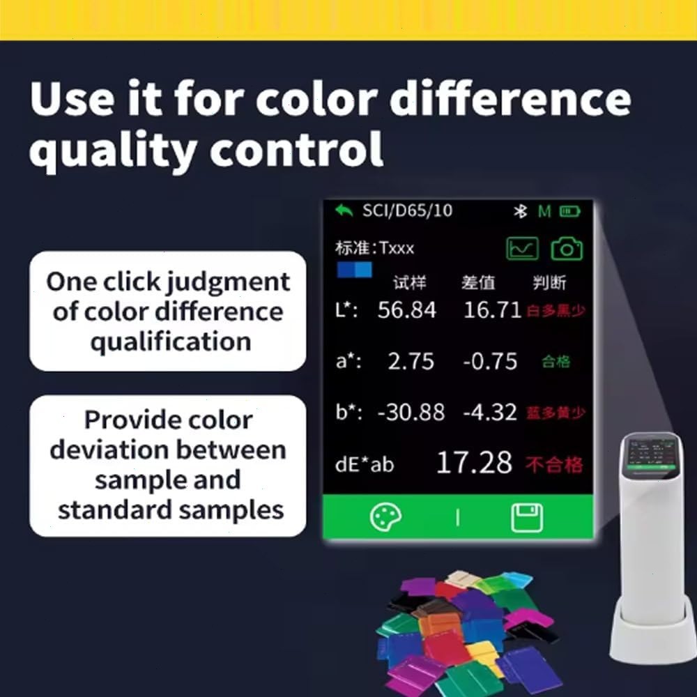 Digital Colorimeter Color Tester with Aperture 6mm Manual Calibration D/8 SCI