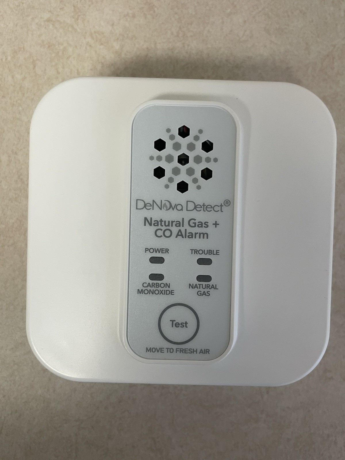 DeNova Detect 2-in-1 Natural Gas Carbon Monoxide Detector Voice Alert 10 YR Batt