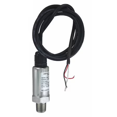Dwyer Instruments 628-00-Gh-P1-E1-S1 Pressure Transmitter, 0-15 Psia, 36In Lead
