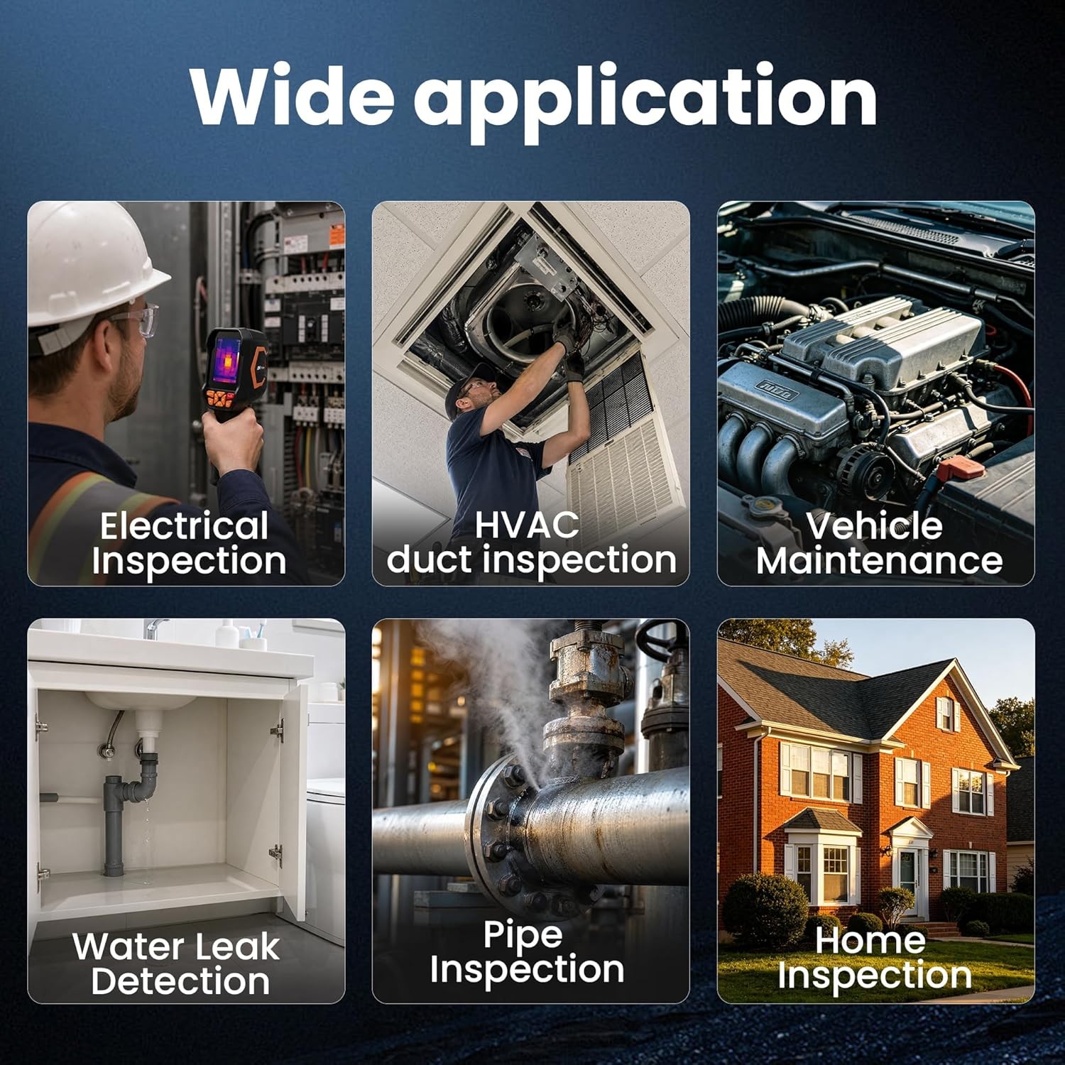 ANXTECH Handheld Thermal Camera 240 x 180 TISR Resolution for Home Inspection
