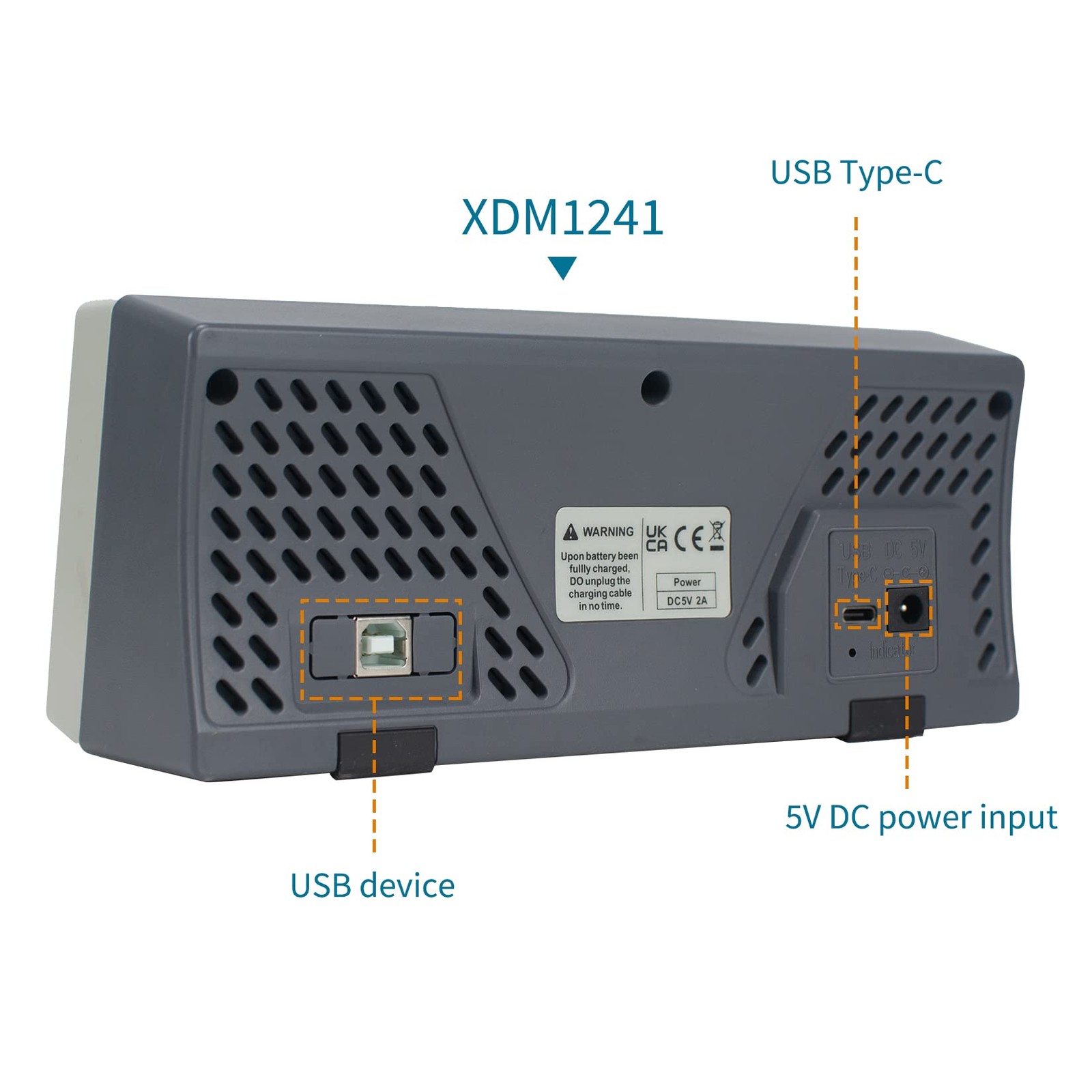 XDM1241 Portable Digital Multimeter,3.5in Desktop Digital Multimeters, 55000 …