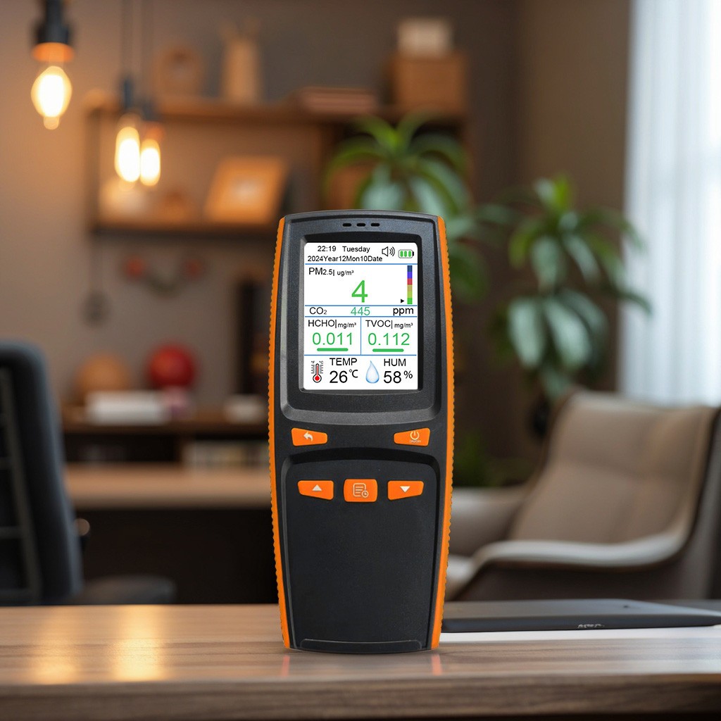 Wild Blue Handheld CO2 PM2.5 Air Quality Monitor Analyzer with Data Logging