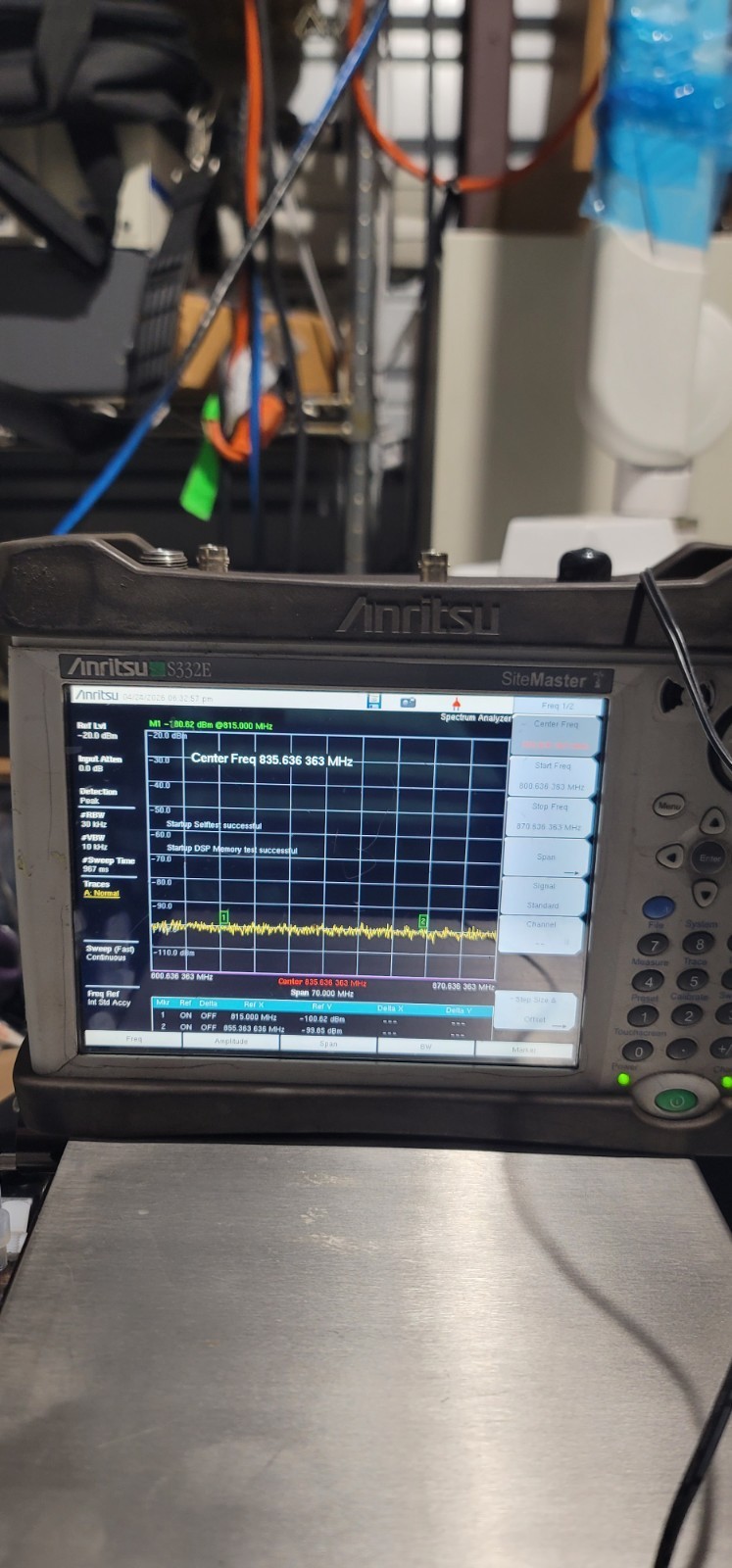 Anritsu S332E Cable and antenna analyzer Spectrum analyzer Touchscreen
