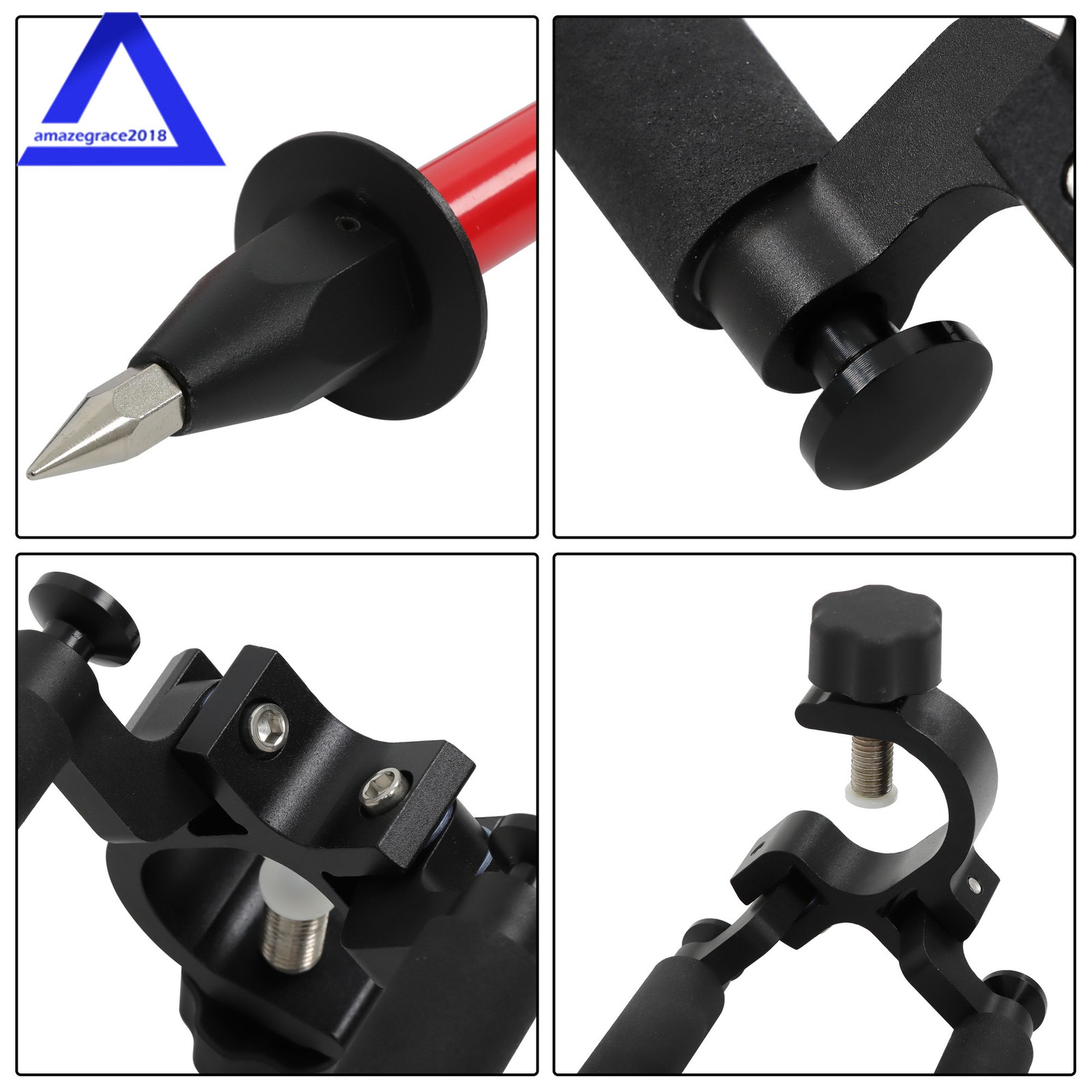Aluminum Thumb Release Bipod for Prism Poles Surveying of Total Station GPS GNSS