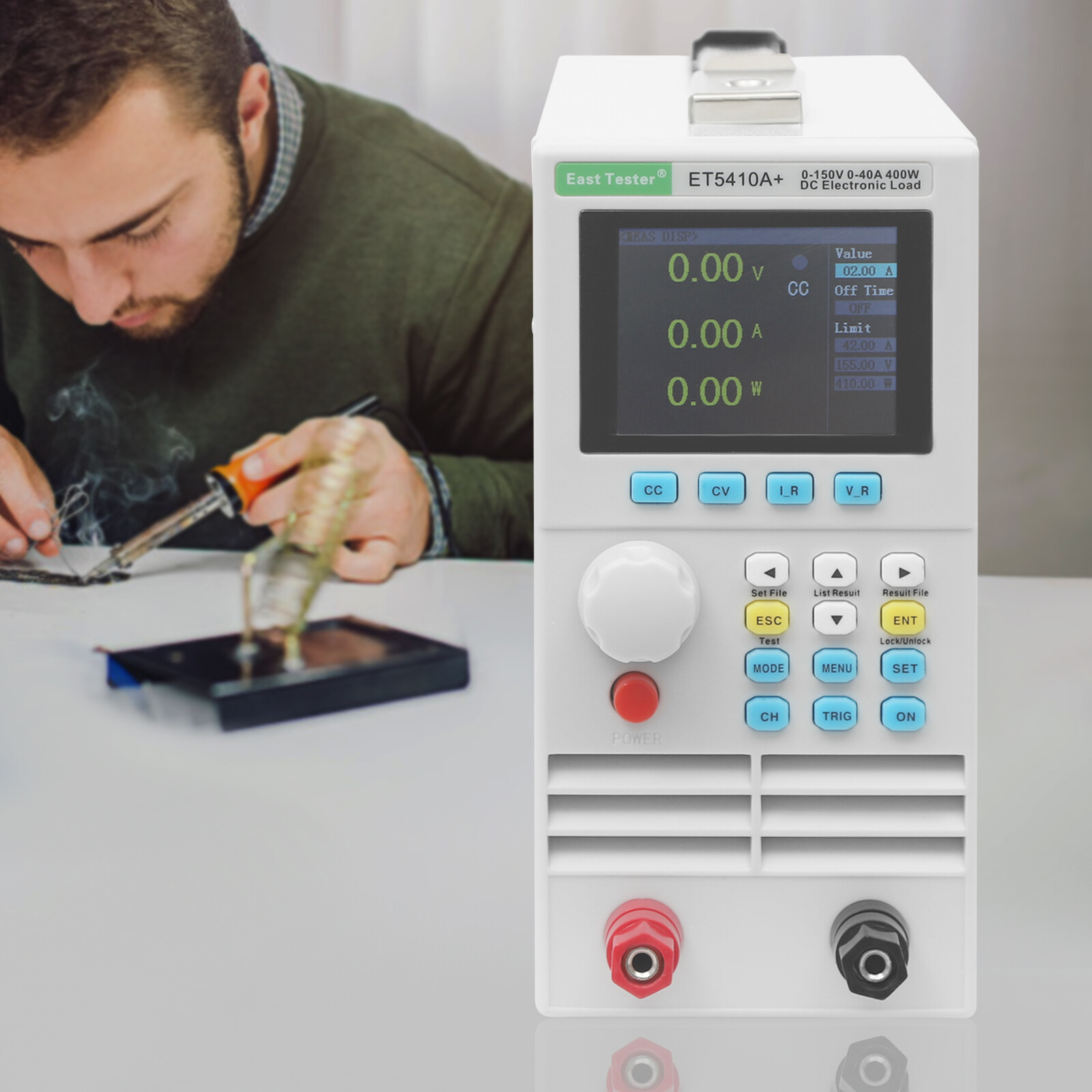 Electronic Load Tester 400W 150V 40A Single Channel Programmable Load Tester