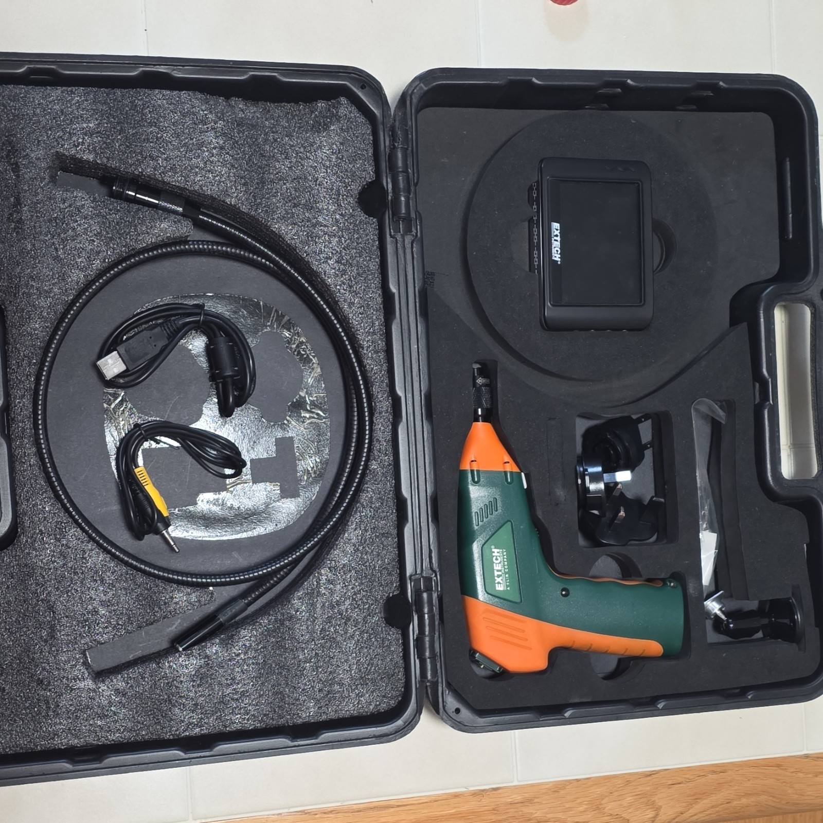 Extech BR250 Wireless Video Borescope 39in 17mm LCD Waterproof MicroSD