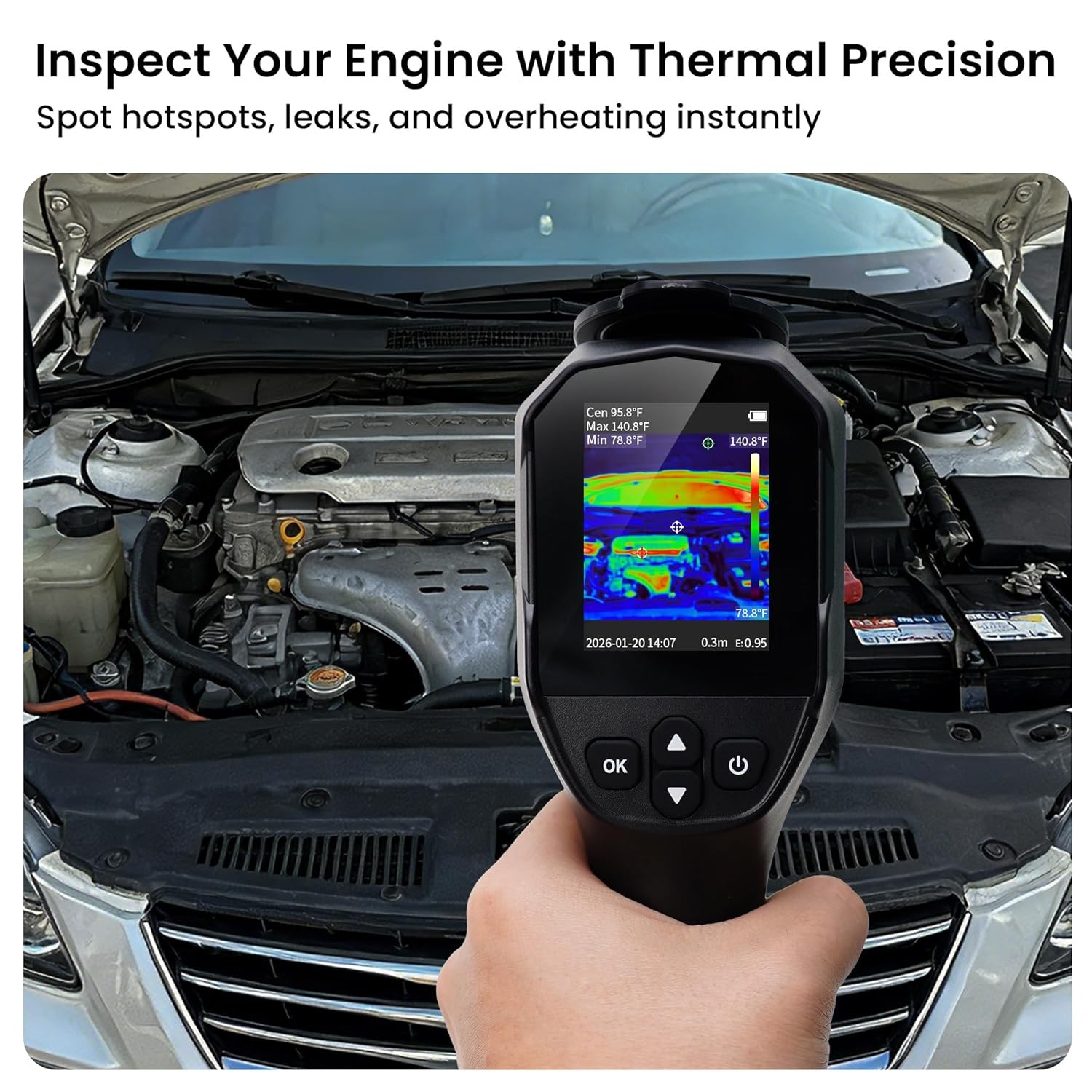 ANXTECH Thermal Camera Thermal Imaging Camera Handheld Infrared Imager 240*240