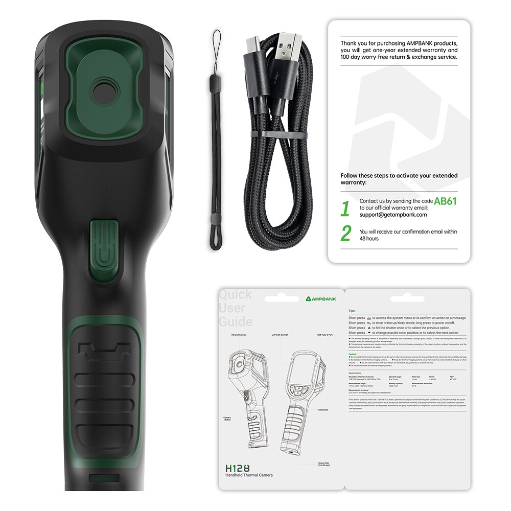 AMPBANK Handheld Infrared Thermal Imager Thermal Camera IR Camera 2.4″ LCD Scree