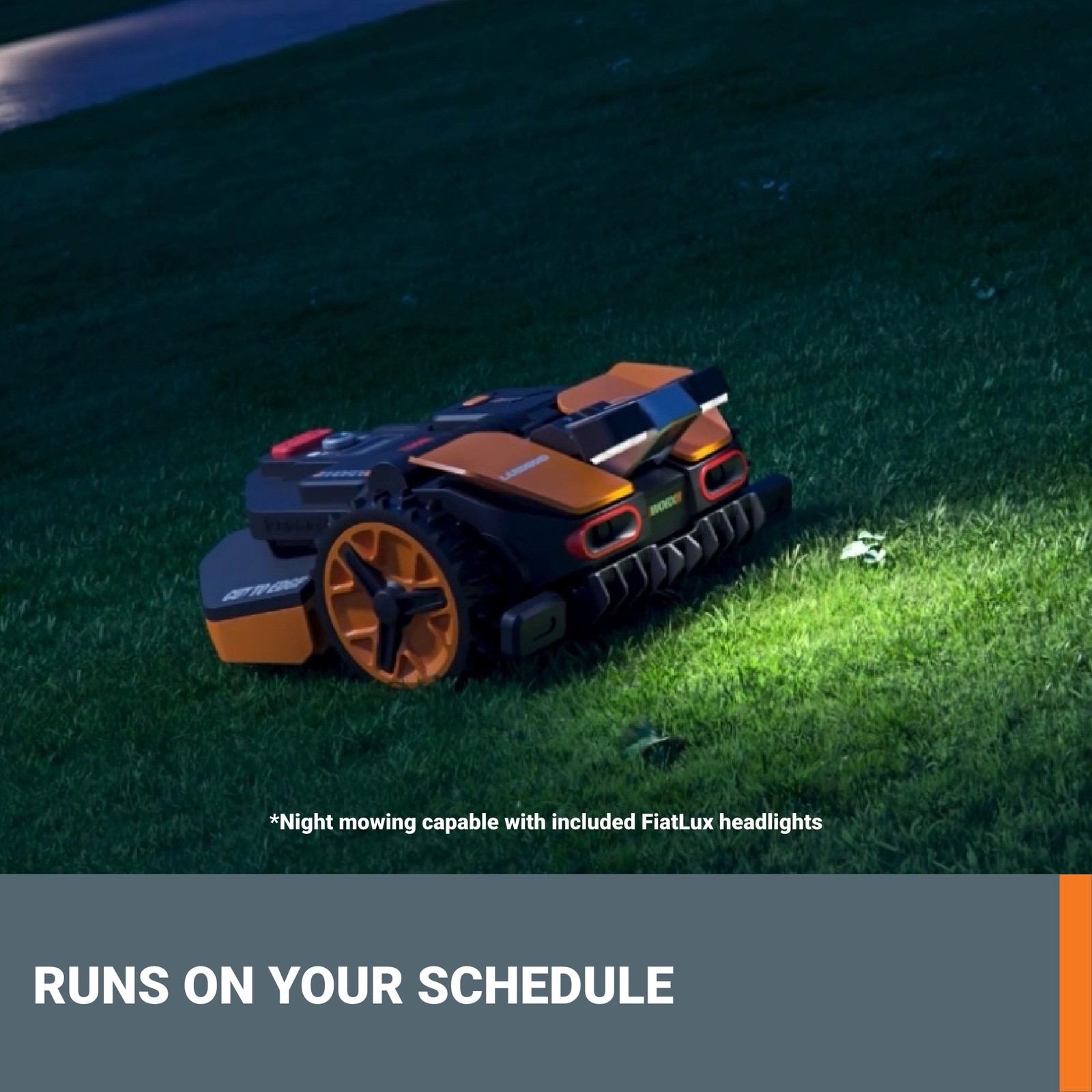 Worx Landroid Vision AI 1 Acre 20V Boundaryless Robotic Lawn Mower-(WR235-AN)