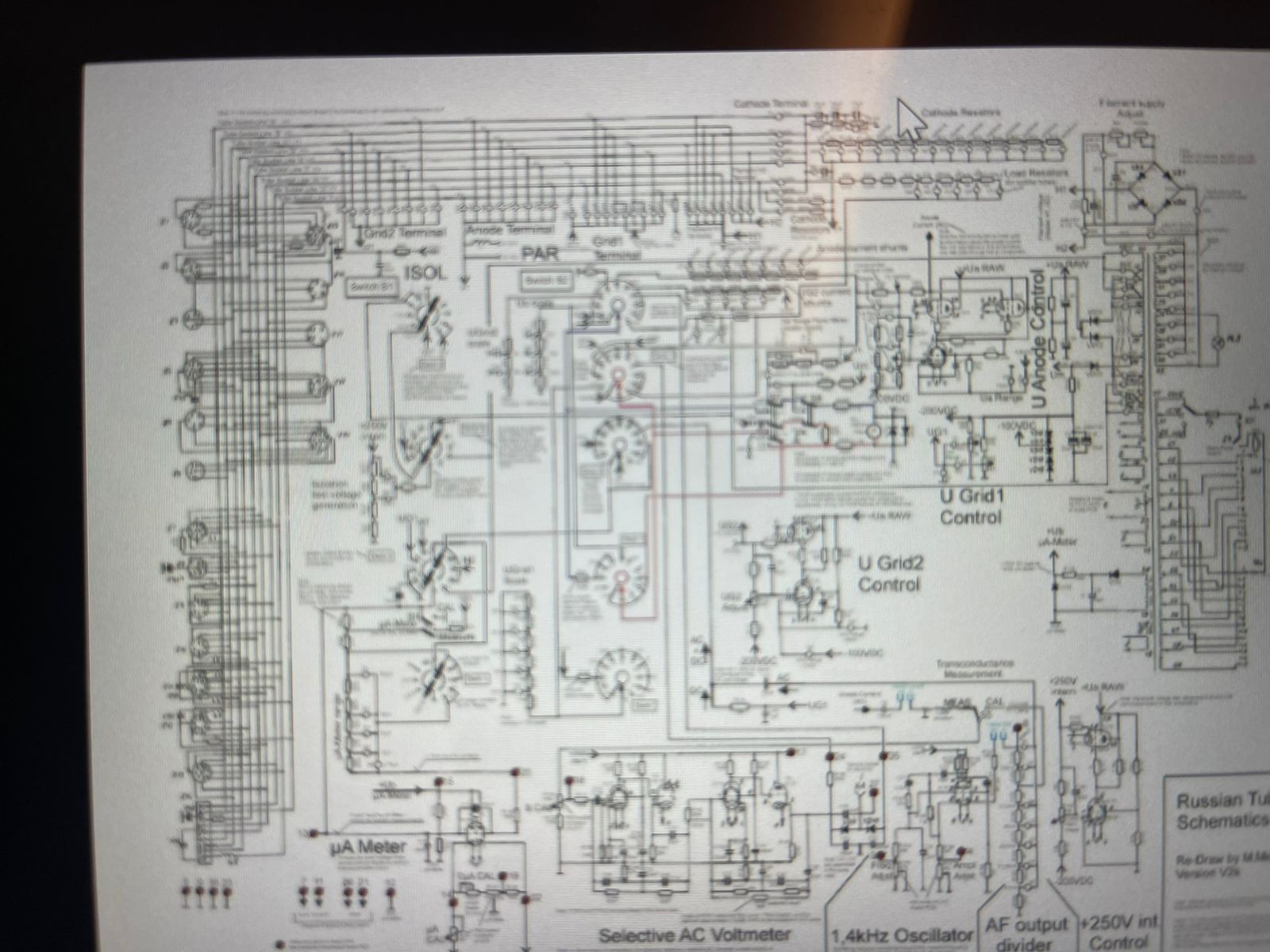Kalibr L3-3 Electron Vacuum tube tester printed English Manuals + pdf file Cards
