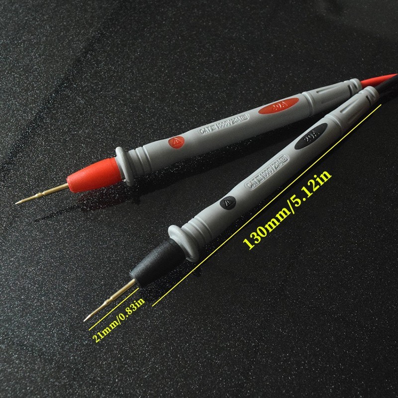 Digital Multimeter Test Leads Probe Wire Pen Needle Tip 20A 1000V Meter Tester