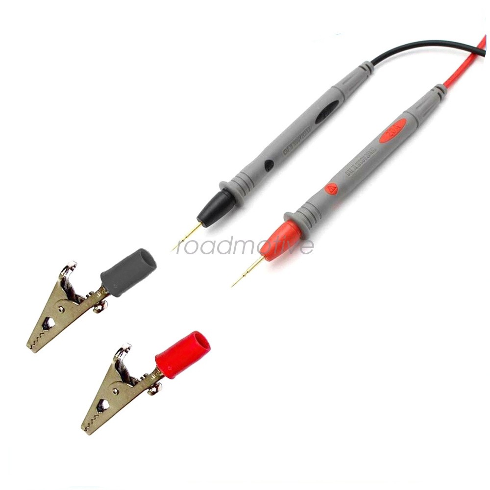 Fit Fluke Meter Electrical Alligator Clip Probes 1000V 20A Multimeter Test Leads