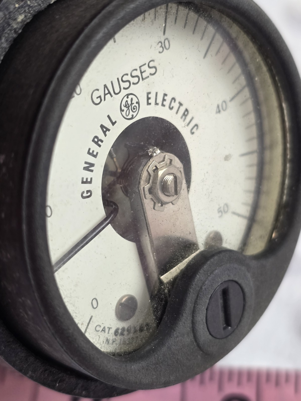 Vintage General Electric Gauss Meter Kit Advanced Development Case Magnet Lab 50