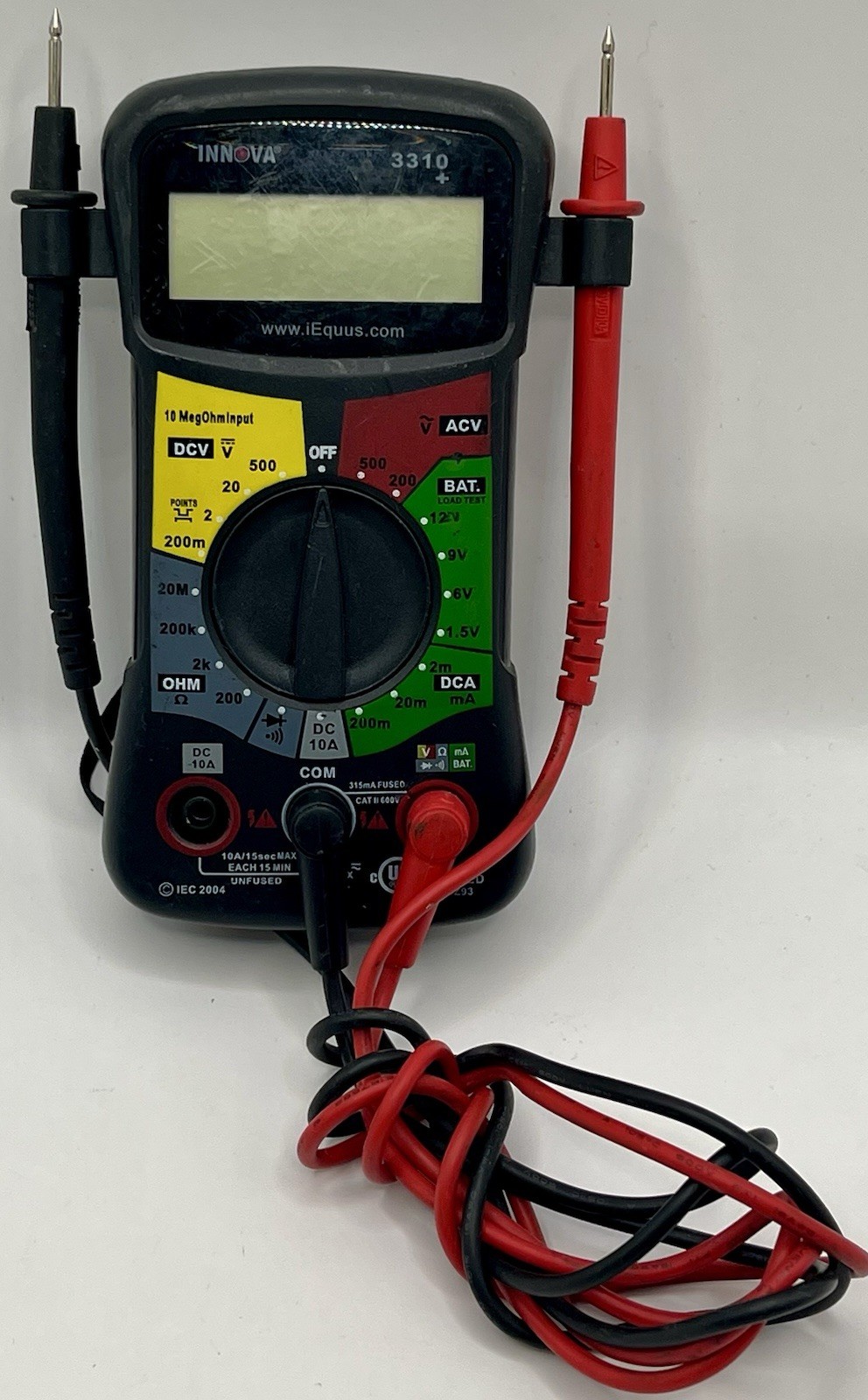Innova Digital Multimeter Model 3310+ With Leads 2004 EUC