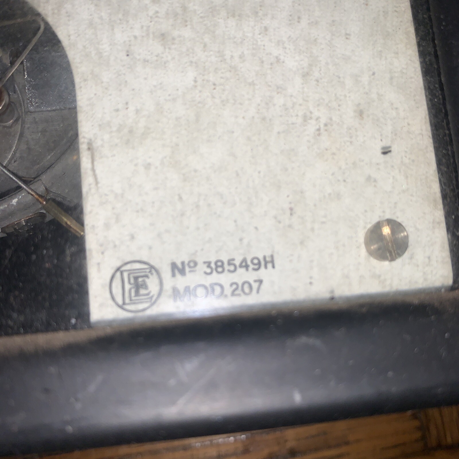 English Electric 6-1/2″ *Vintage* Square Panel Meter 0-35 V model 207 steam punk