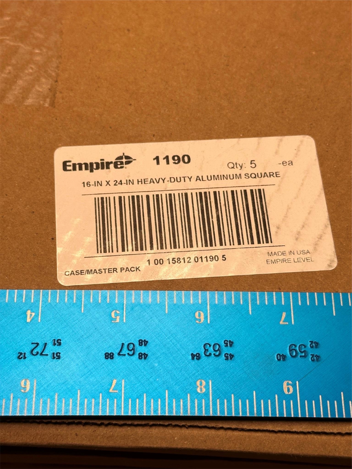 5x Pack Lot Empire True Blue 16″ x 24″ Hi-Vis Laser Etched Framing Square 1190