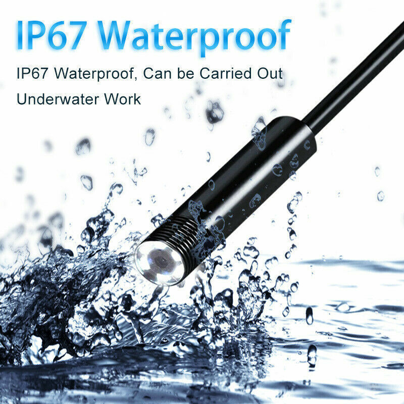 7mm HD Snake Endoscope Borescope Inspection Camera for USB Type C Android PC