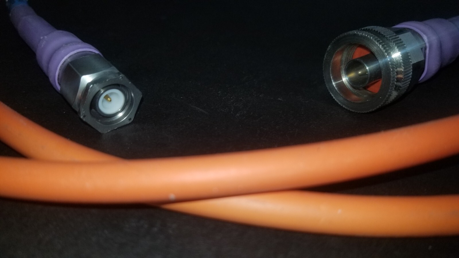 Low Loss RF Cable SMA M-M 4 ft long 18GHz 0.210 inch dia Utiflex UFA210B 4pcs.