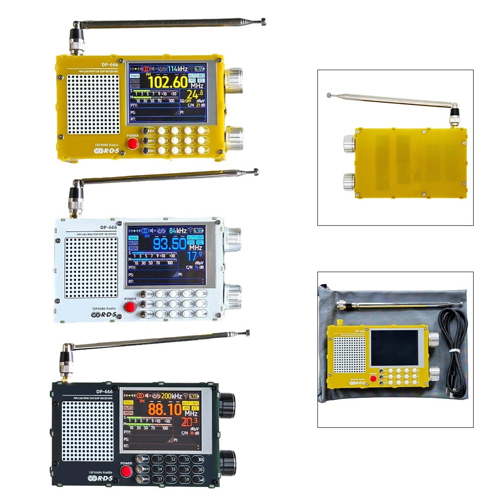 for fm AM Shortwave Radio DP666 with Touchscreen and Multi Language Support