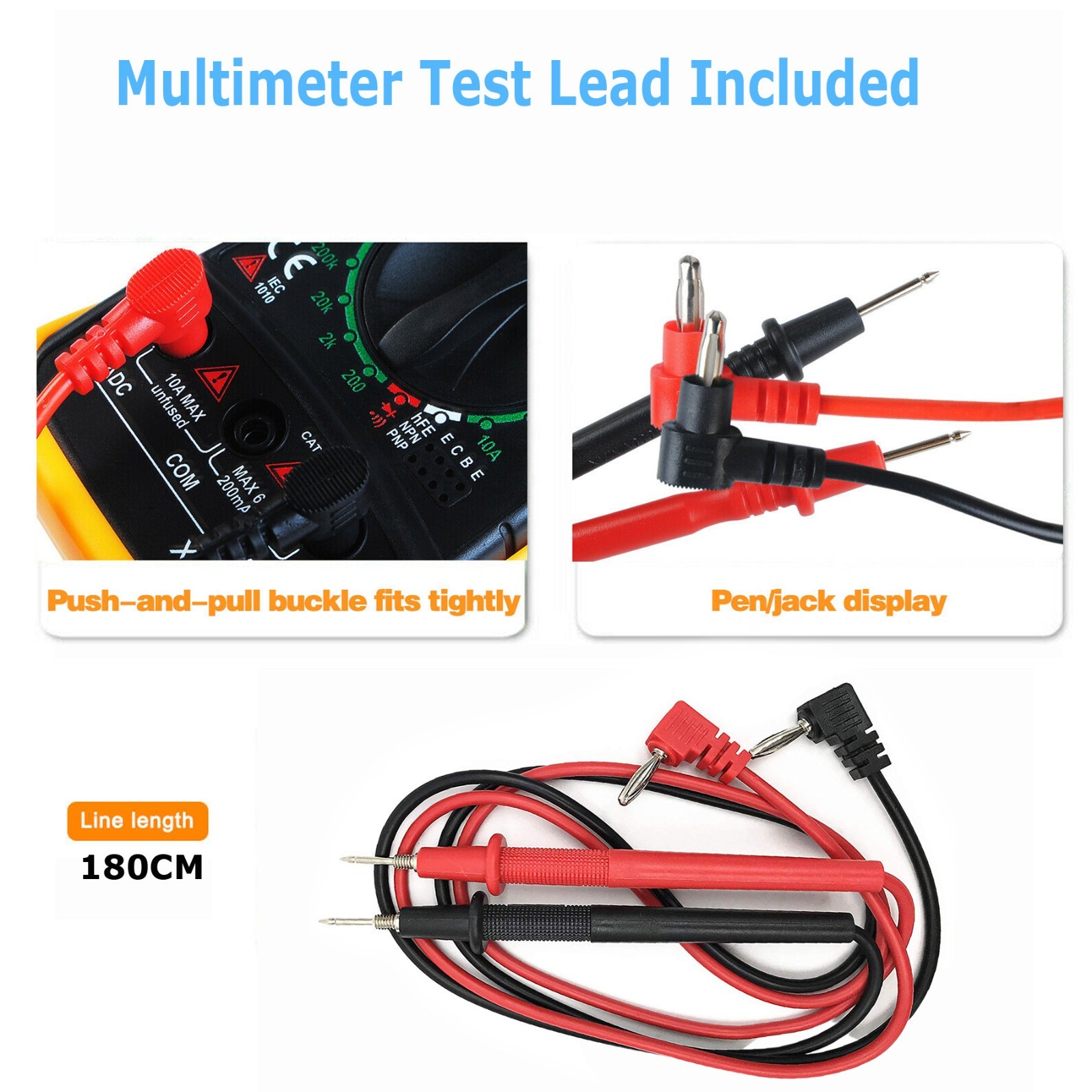 Digital Multimeter AC DC Voltmeter Ammeter Ohmmeter Volt Tester Meter WITH BAT