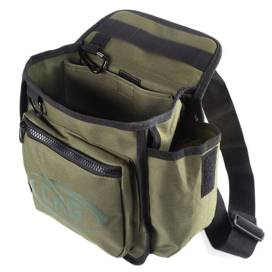 CKG Metal Detecting Finds Bag Waist Digger Tools Bag for Pinpointer, Green