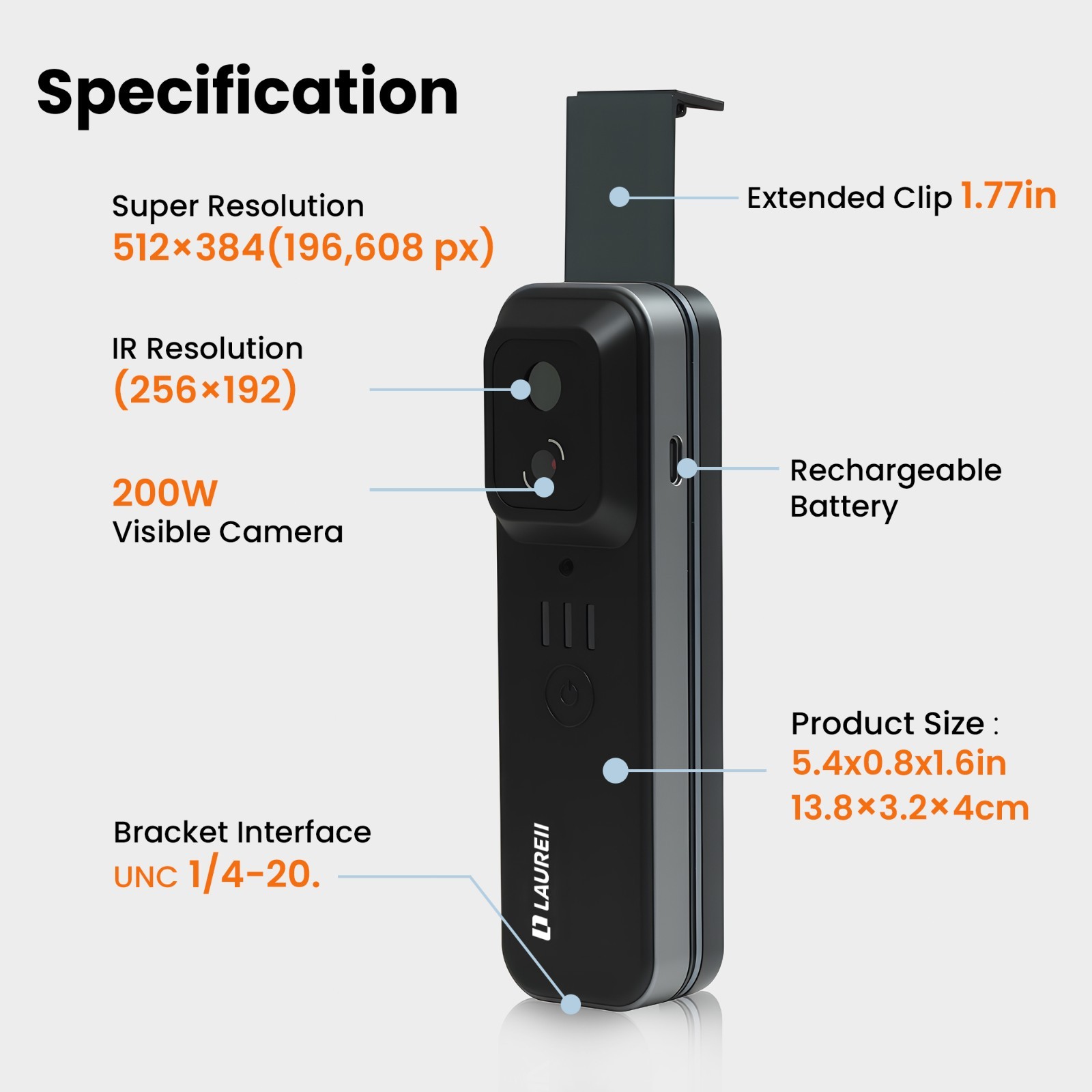 Super Resolution 512×384 Infrared Thermal Camera Android & iOS Imager Camera