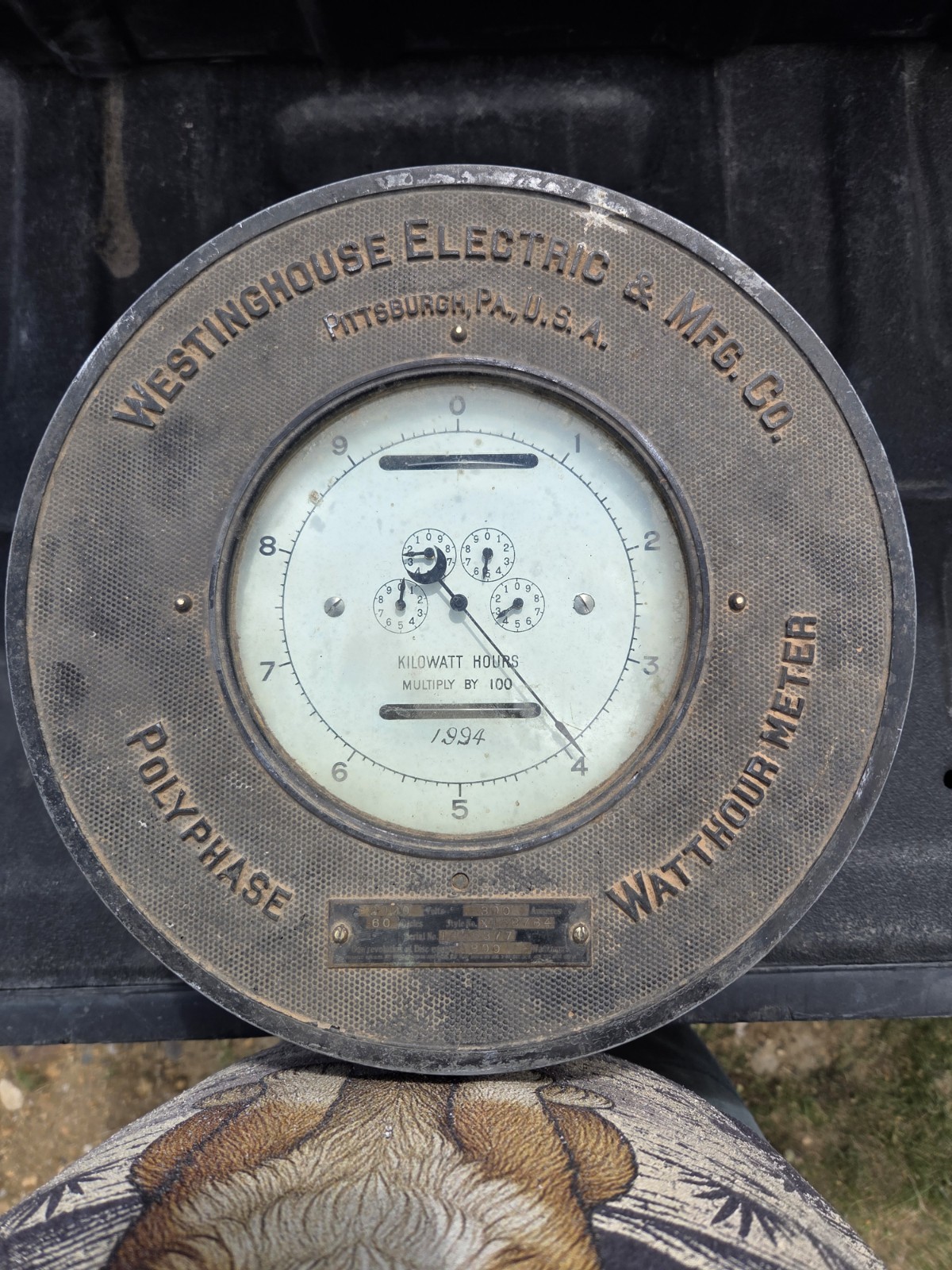 Antique Westinghouse CT Rated Electric Meter