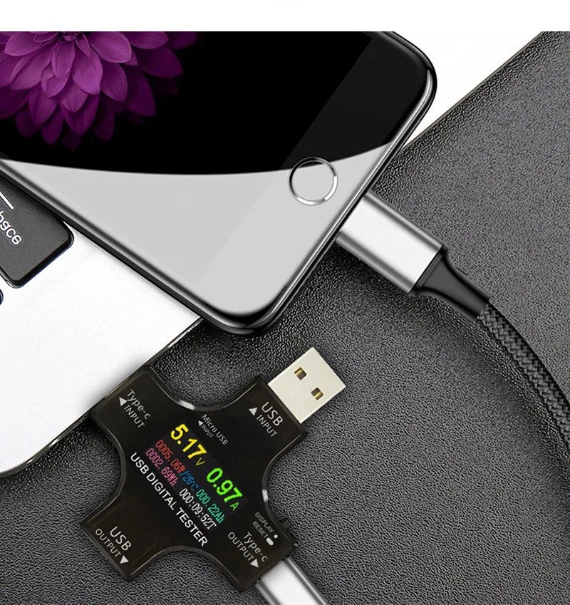 ‌USB Tester Type-C PD Digital Capacity Meter 8A Voltage Current Monitor Power