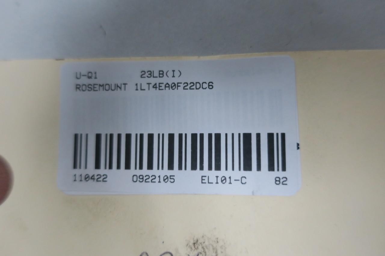 Rosemount C1151LT4EA0F22DC6 Liquid Level Transmitter 0-36in-h2o 42.4v-dc 3in 150