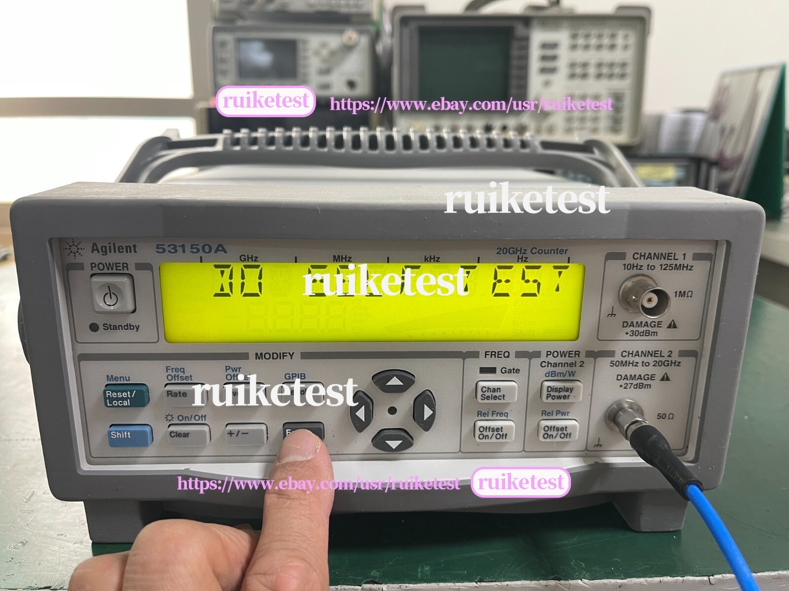 Agilent Keysight 53150A 10Hz-20GHz CW Microwave Frequency Counter _1097