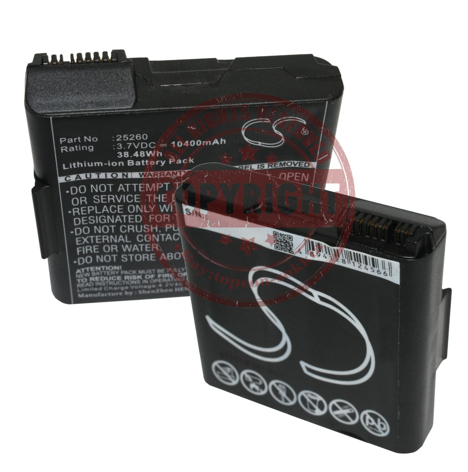 NEW BATTERY FOR TOPCON FC-5000,SOKKIA SHC5000,JUNIPER, DATA COLLECTOR,CARLSON