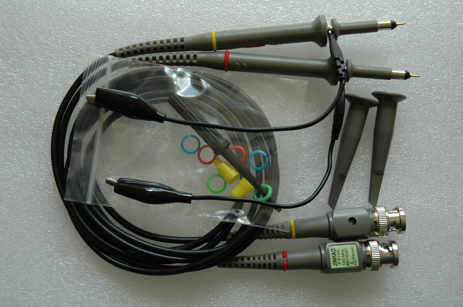 4 Four New 100MHZ Oscilloscope clip probes for HP Tektronix Hitachi, US seller