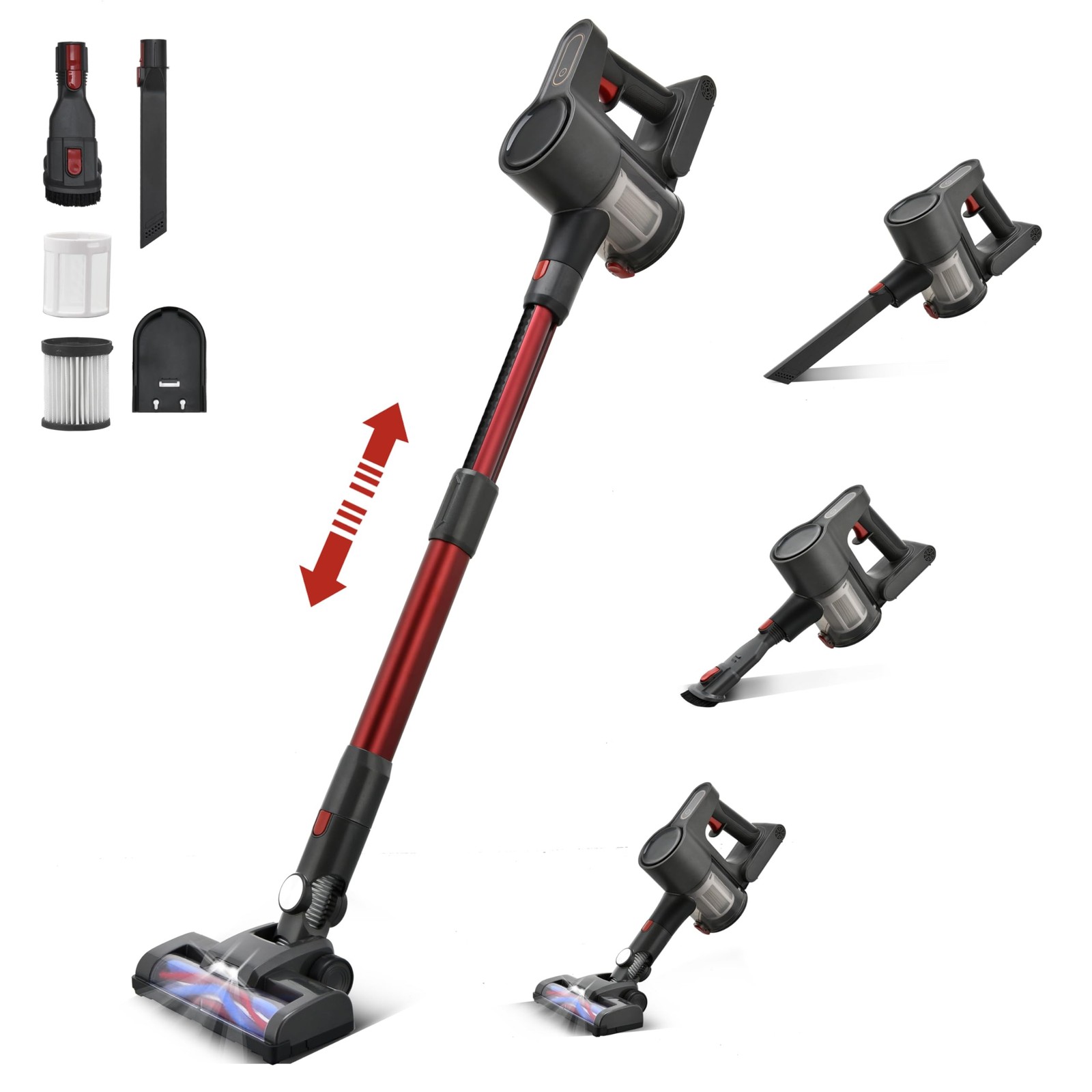 Cordless Vacuum Cleaner, Powerful Brushless Motor, 6-in-1 Lightweig… Fast Ship