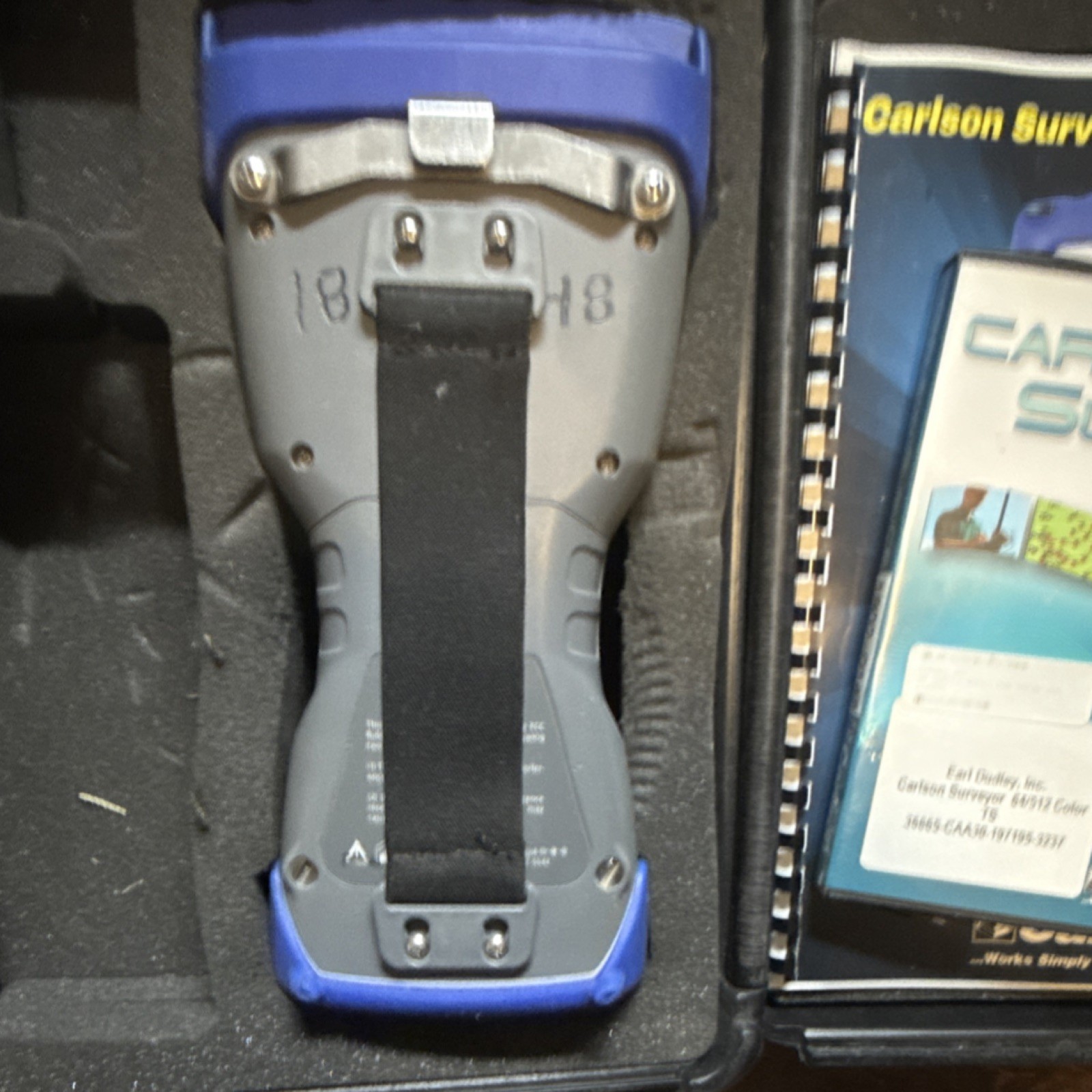 Carlson Surveyor Data Collector with Case, Manual, and Accessories