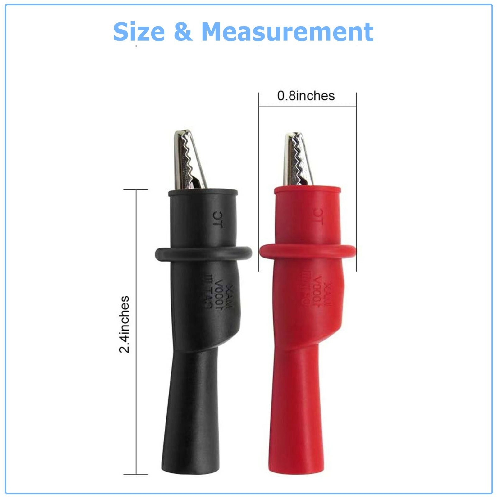 Multimeter Test Leads for Fluke Meter Electrical Alligator Clip Probes