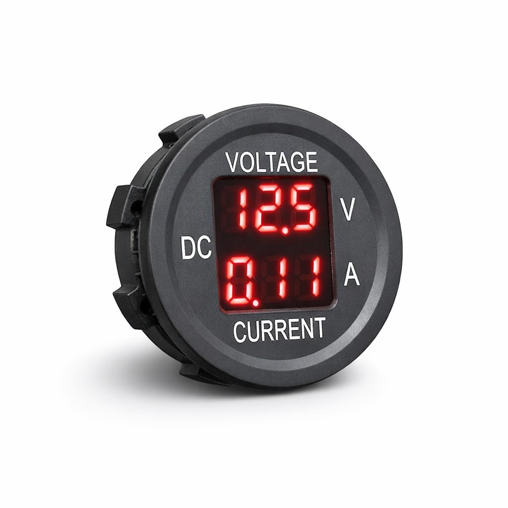 2in1 Digital Voltmeter Ammeter 12V DC LED Display Voltage Current Gauge Red