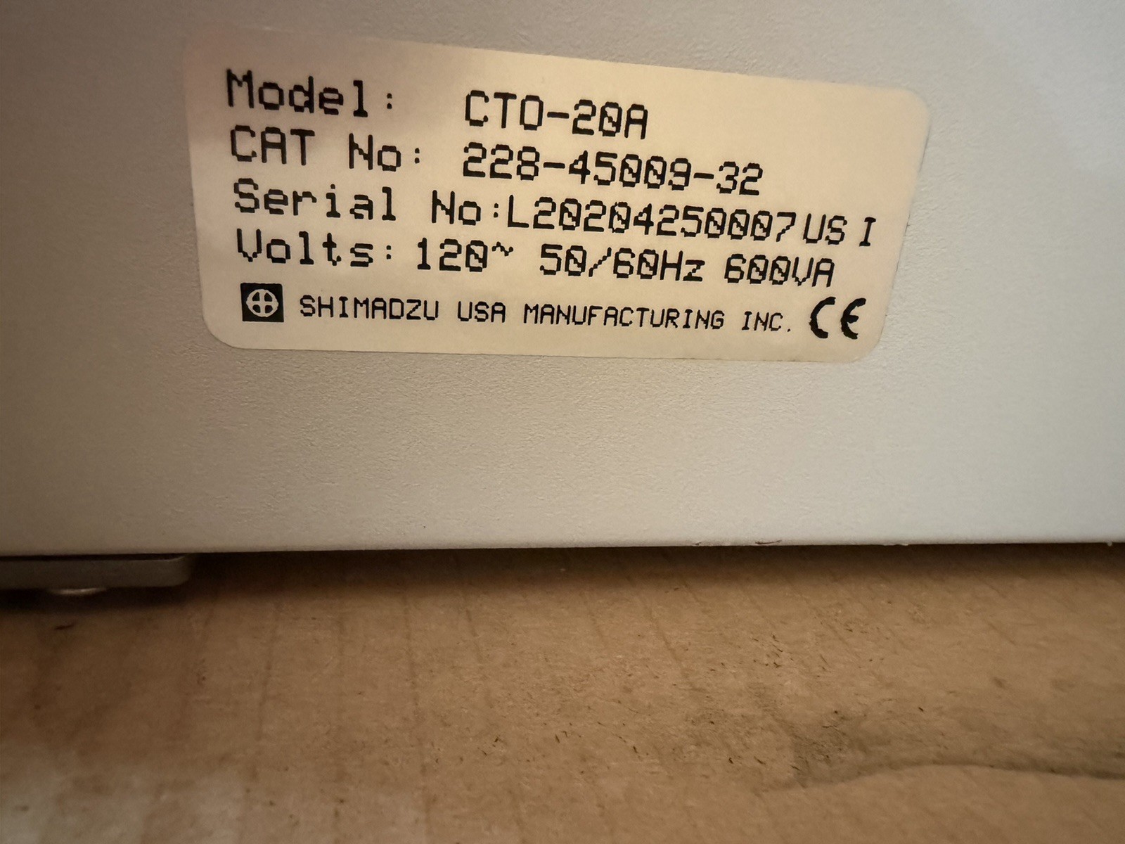 Shimadzu CTO-20A/20AC Prominence Column Oven CTO-20A