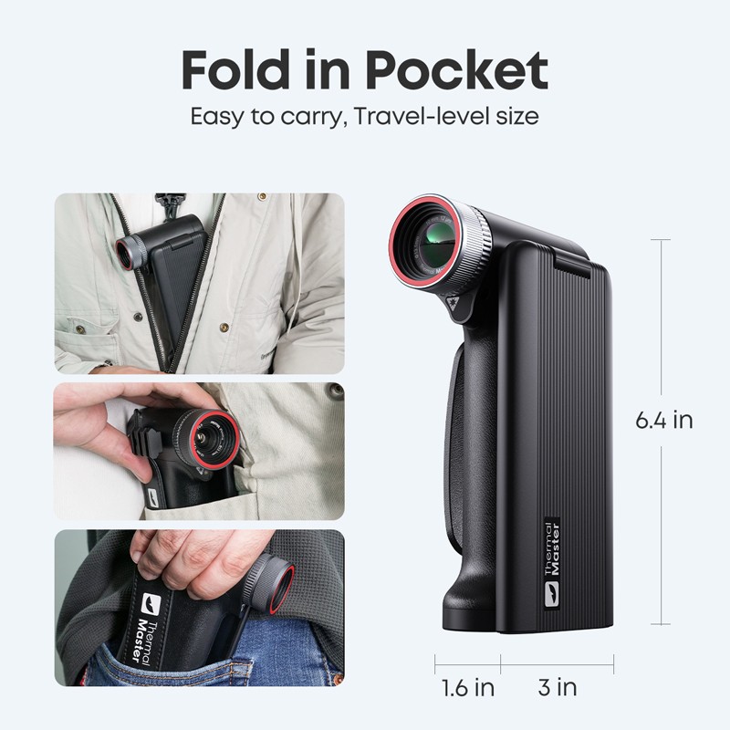 ThermalMaster DV2 Thermal Monocular Camera 512×384 X³IRResolution 5″ Touchscreen