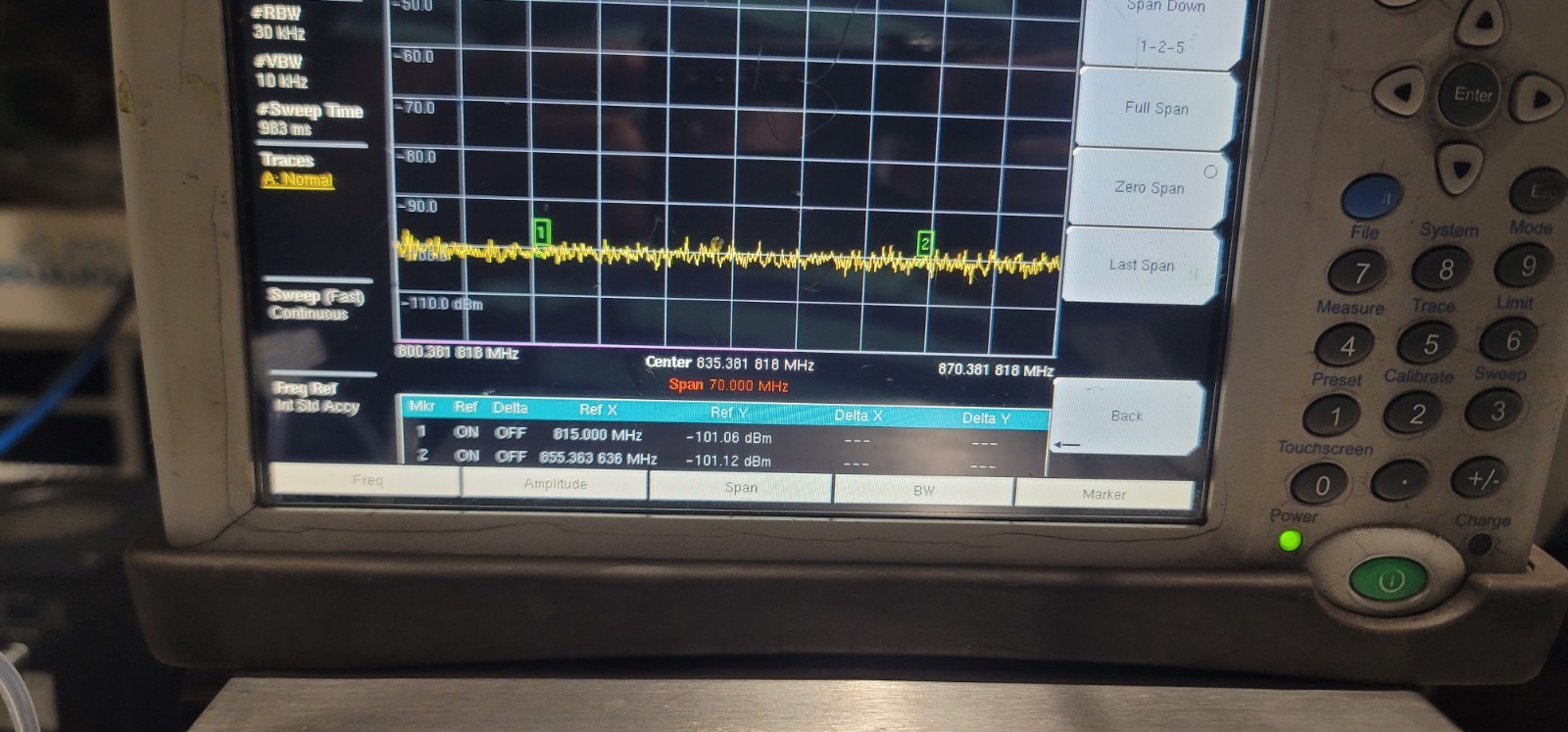 Anritsu S332E Cable and antenna analyzer Spectrum analyzer Touchscreen