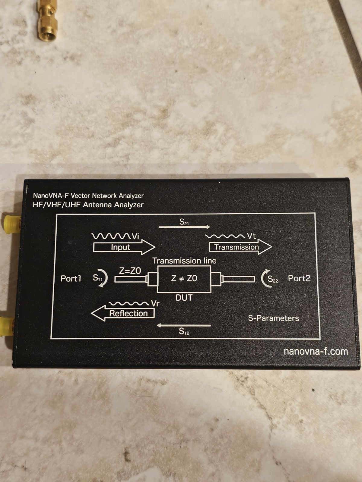 NanoVNA-F Vector Network Antenna Analyzer 10K-1500MHz 4.3″ TouchScreen W/ Button